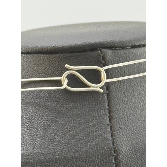 Jane Diaz Sterling Silver Paper Clip Handmade Chain Necklace - Picture 3 of 3